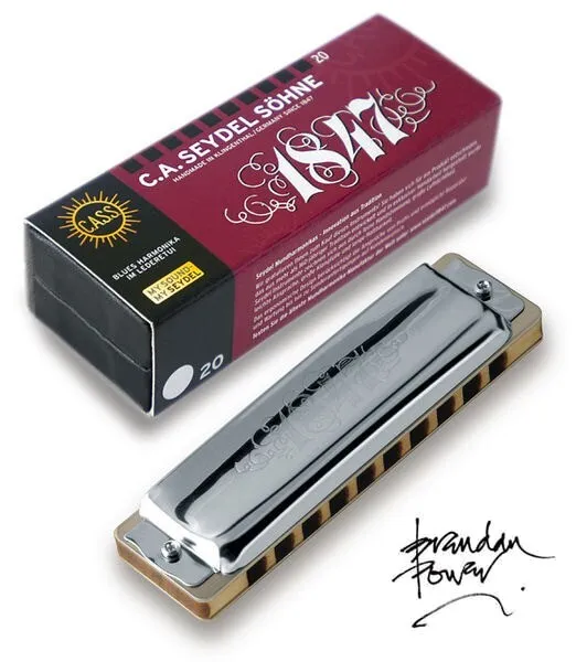 Seydel 1847 classic PowerDraw - Brendan Power, Harmonica - Free US Shipping!