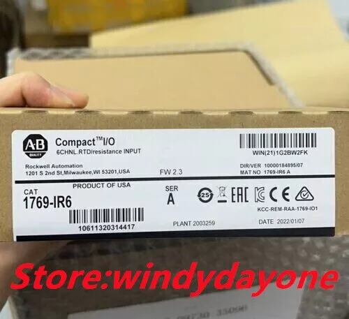 New Allen-Bradley 1769-IR6 SER A CompactLogix Input Module RTD 1769IR6