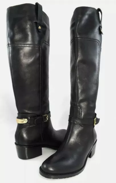 Nib $295 Ivanka Trump Arlecia - Buckled - Riding Pull On Knee High Tall Boots 6