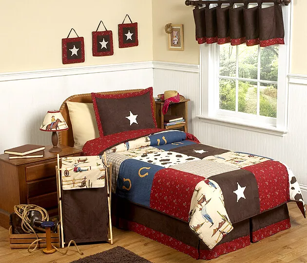 Sweet Jojo Designs 3-Piece Wild West Cowboy Western Children's Bedding Twin