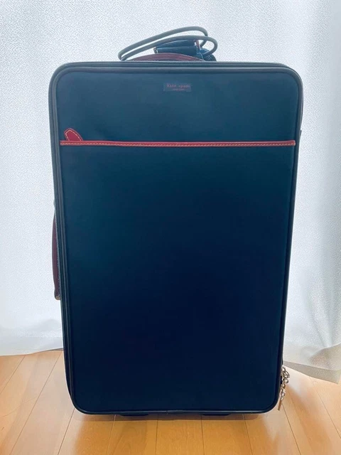 Kate Spade Carry Bag Suitcases Navy × Red Border Stripe with Key From Japan