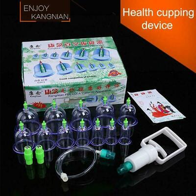 12 piezas Cupping Vacuum Massage Cups Set Therapy Health Acupuntura China nuevo