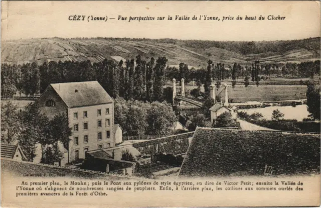 CPA AK Cezy Vue perspective s la Vallee de l'Yonne FRANCE (1176803)