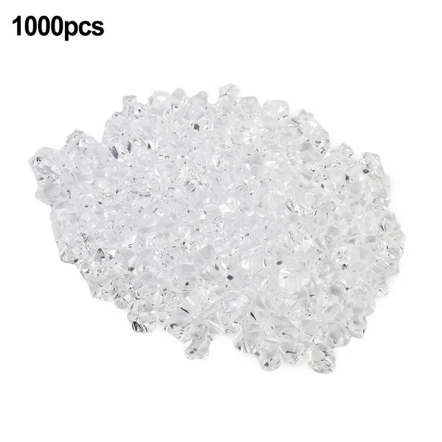 1000PCS/Pack Fake Artificial Acrylic Ice Cubes Crystal Clear 11*14MM Square