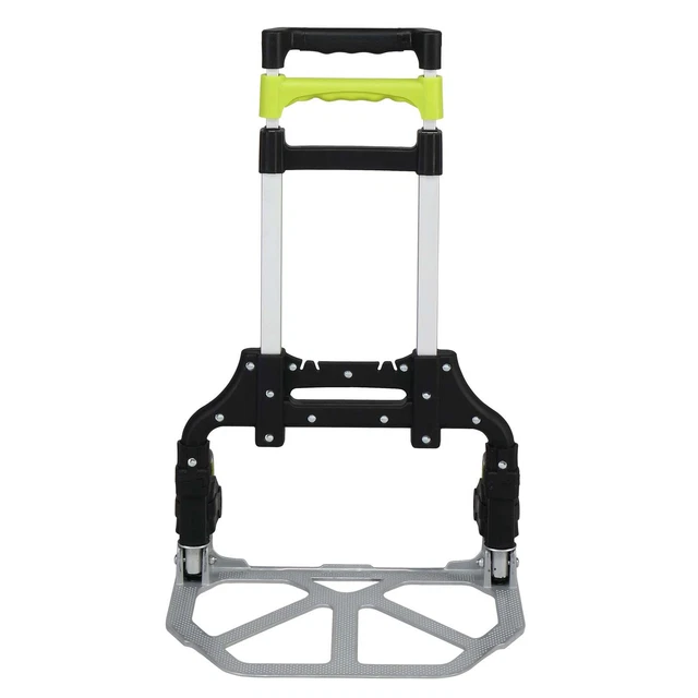 75kg foldable aluminum trolley black and green