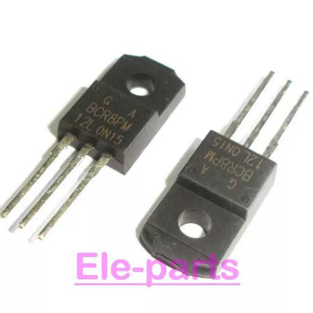 5 PCS BCR8PM-12L TO-220F BCR8PM-12 Triac Medium Power Use Transistor Chip