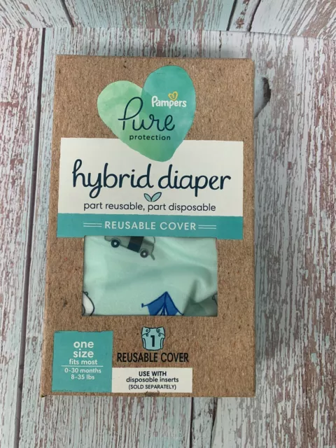 Pampers pañal de tela reutilizable cubierta híbrida pura diseños de patrones florales. ¡DOS!