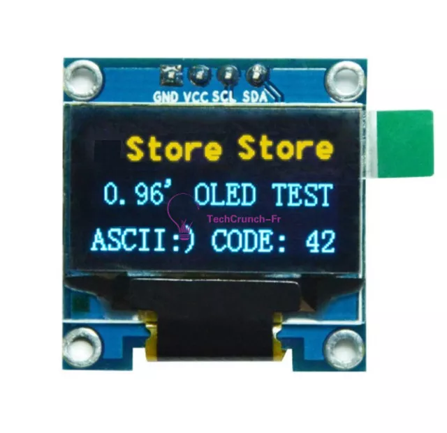 Yellow Blue 0.96" I2C IIC Serial 128X64 OLED LCD LED Display Module for Arduino