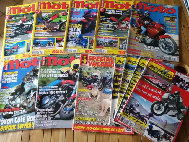 Lot 12 Revues Monde Moto + Le Journal Des Motards