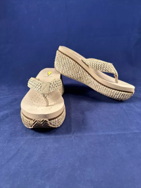 Volatile Womens Wedge Flip Flop Comfort Cushion Thong Sandals Shoes Size 8
