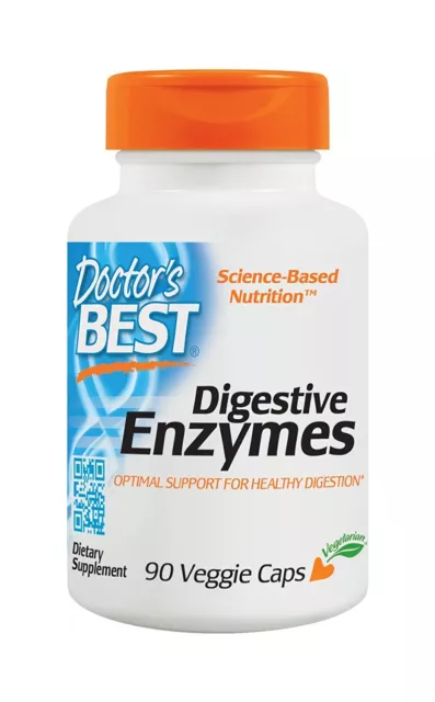 DOCTOR'S BEST, DIGESTIVE ENZYMES 90 Veg. Kapseln SUPER PREIS