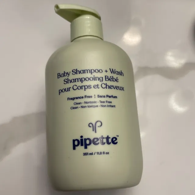Pipette Baby Shampoo & Wash Fragrance Free 11.8 Ounces