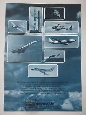 5/1973 PUB AEROSPATIALE CONCORDE AIRBUS A300B CORVETTE GAZELLE LAMA RALLYE AD 