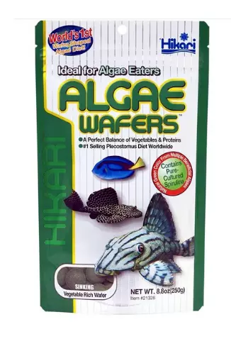 Hikari Algae Wafers 250g Fish Food for Plecos Bottom Feeders & Marine Herbivores