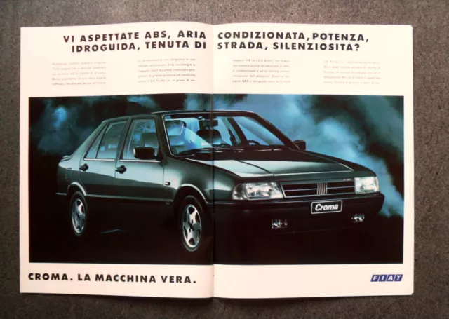 [GCG]  P476 - Advertising Pubblicità -1992- FIAT CROMA , LA MACCHINA VERA