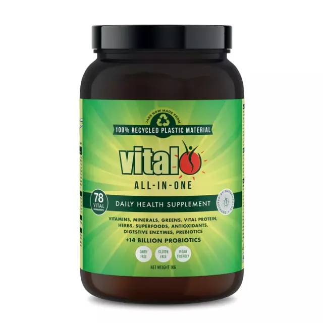 Vital All-In-One Daily Health Supplement 1KG - Multivitamin and Mineral Powder