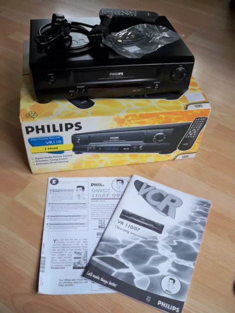 Philips Vr110 Vhs Video Recorder  ( New Never Used )