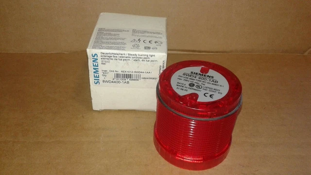 Siemens 8WD4 400-1AB Rouge Pile Lumière 230V Max 7W - Neuf en Boîte