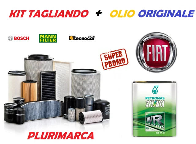 Filtro Gasolio 1.3 Multijet Kit Tagliando AOQ Per Fiat 500X 1.3 Multijet Diesel - 5 Filtri Olio 5W40 Kit Tagliando Fiat Tipo 1.6 Multijet 120cv - Foto 13