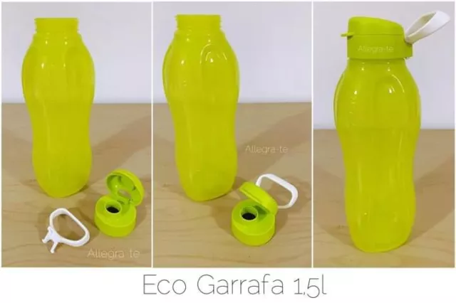 Tupperware Eco bottiglia / Ecobottiglia 1,5lt Colore Giallo tappo a Click