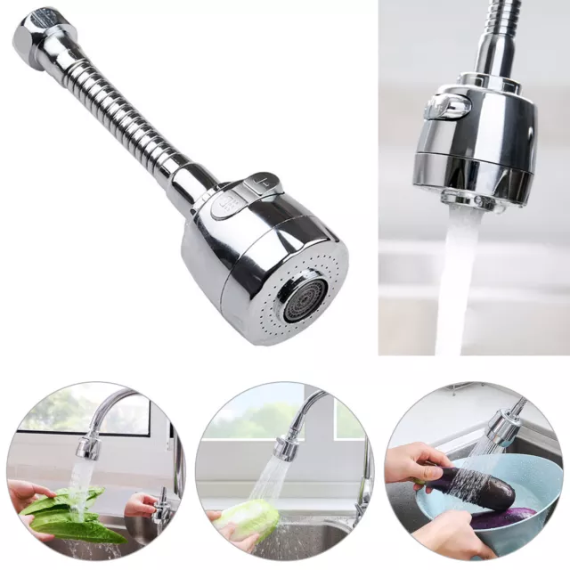 Kitchen Tap Head Water Saving Faucet Extender Sprayer Sink Spray Aerator