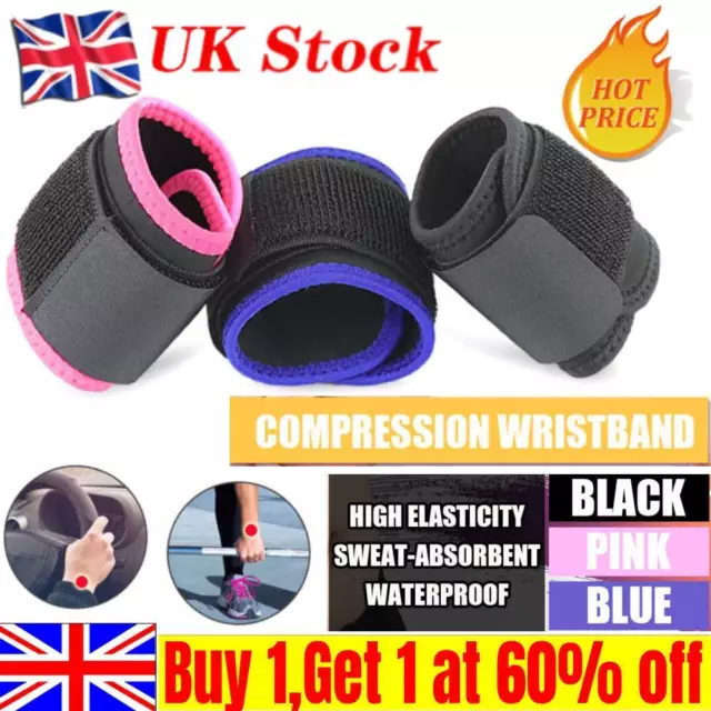 Adjustable Sports Wrist Brace Injury Wrap Bandage Support Gym Strap Wristband 🔥