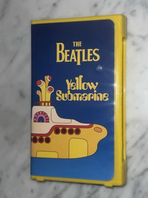Yellow Vhs Shell THE BEATLES - Yellow Submarine on VHS Video - Yellow Clamshell Case ...