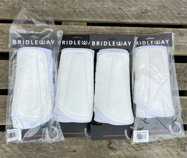 BRUSHING BOOTS Pony SIZE Tough Strike Pads White SALE 60% OFF Bridleway