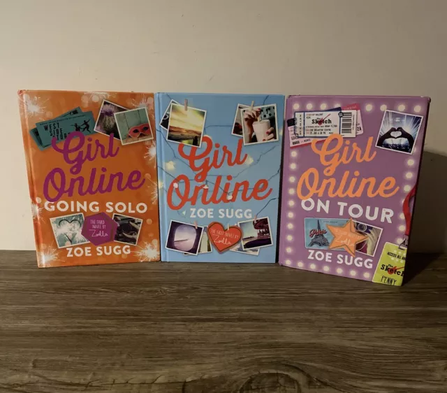 Girl Online Series Collection Zoe Sugg 3 Books Set Going Solo On Tour Youtuber