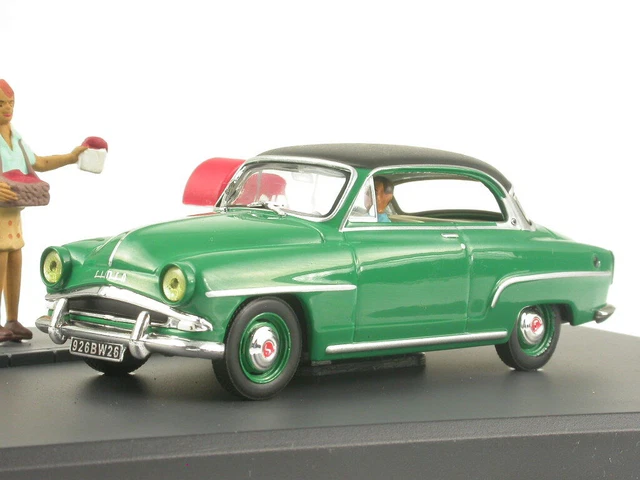 Jouet Ancien Voiture Moulé Rouge – Années 30 – Non Marqué 4.5 Pouces