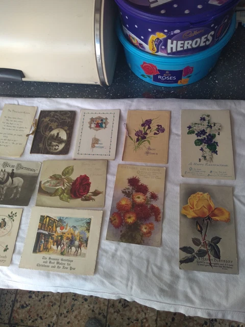 Vintage Christmas And Birthday Cards
