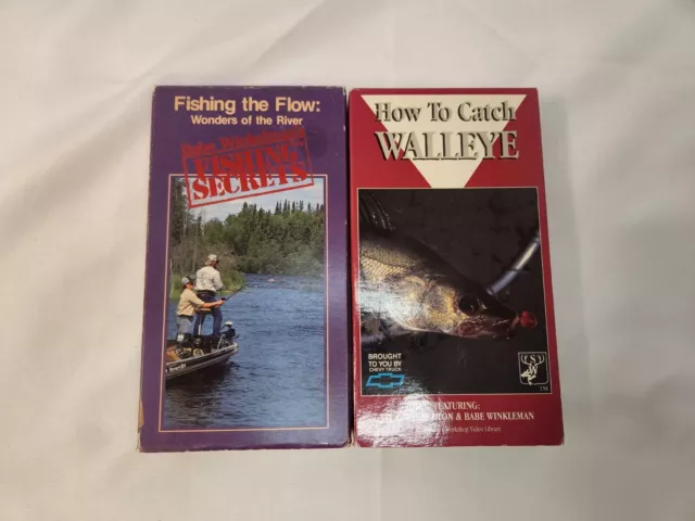 LOT 2 BABE Winkelman Fishing Secrets & How to Catch Walleye VHS $9.95 -  PicClick