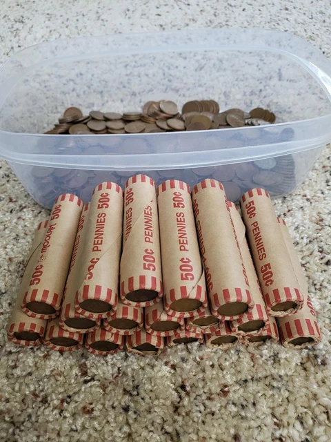 1909-1958 wheat penny rolls (shotgun)