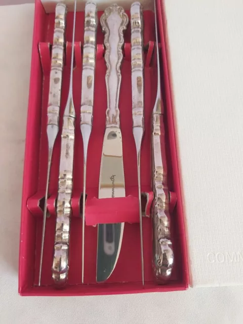 Silver Plated Oneida Community Plate Mansion House Utensil NEW BOXED 19 cm 3
