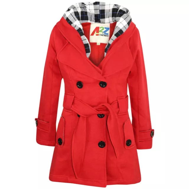 Bambine Cappotto con Cappuccio Trench Imbottito Rosa Naso Giorno Lungo Parka