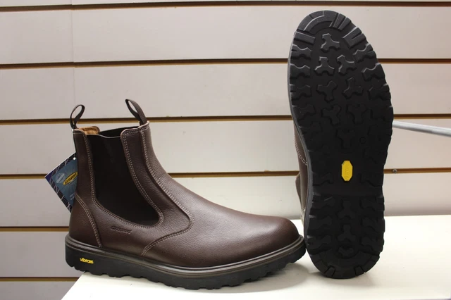 MEN'S GRISPORT CHELSEA Boots Crieff Brown Leather UK 12 EU 47 Made In ...