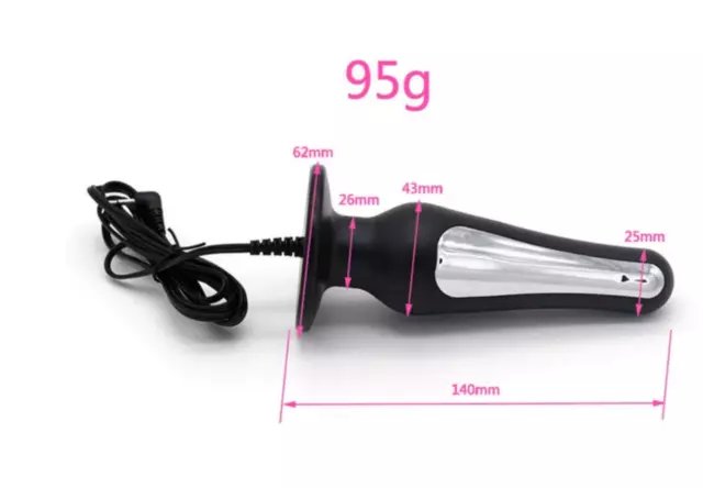 Electrosex E-Stim Tens Accessory Conductive Extra Large Plug With 2.5Mm Jack,Uk!