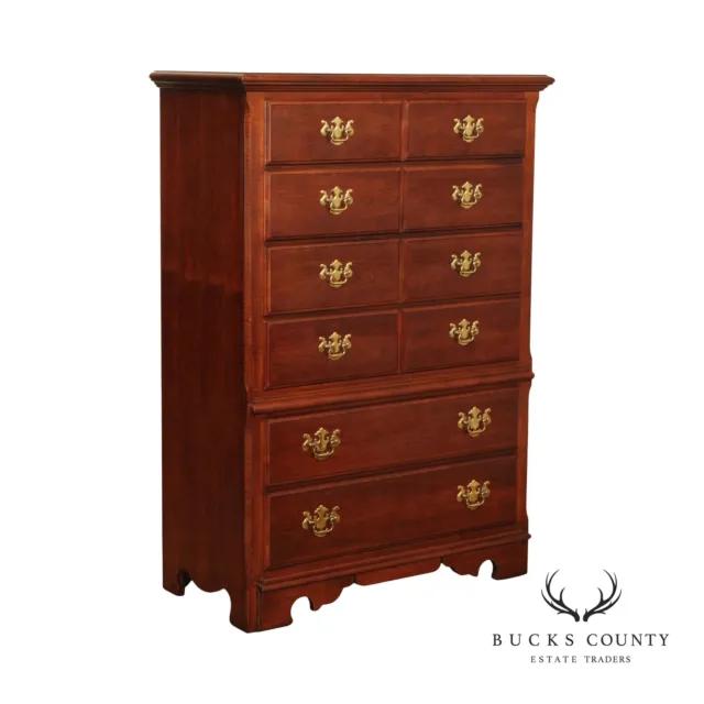 Thomasville Chippendale Style Cherry Tall Chest of Drawers