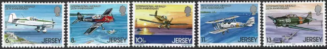 1979 Jersey Sg 208/212 25th Anniv of International Air Rally Unmounted Mint