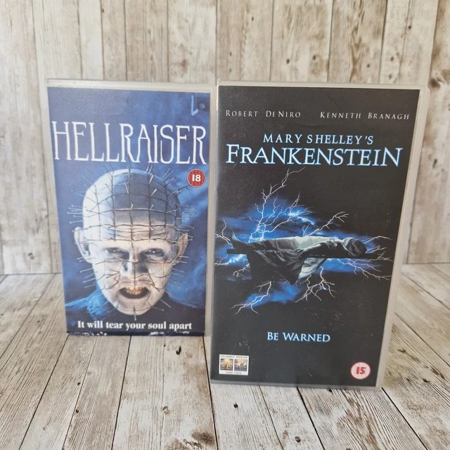 PAIR OF VINTAGE Horror Films VHS Tapes Frankenstein Mary Shelley's