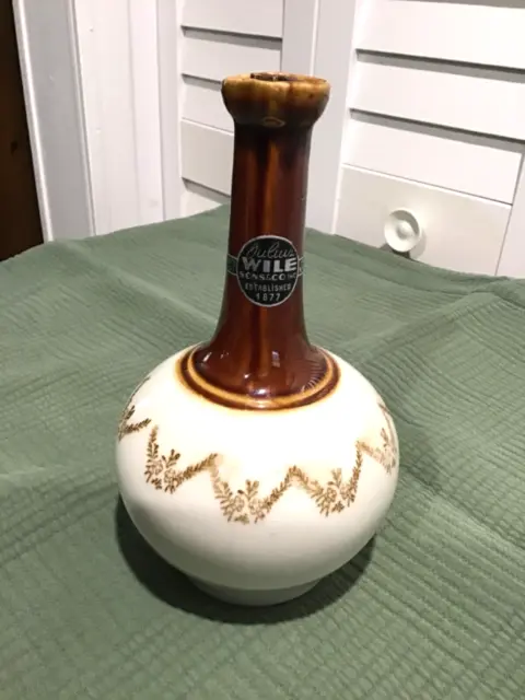 VTG  Julius Wile Liquor Bottle Porcelain Decanter RARE