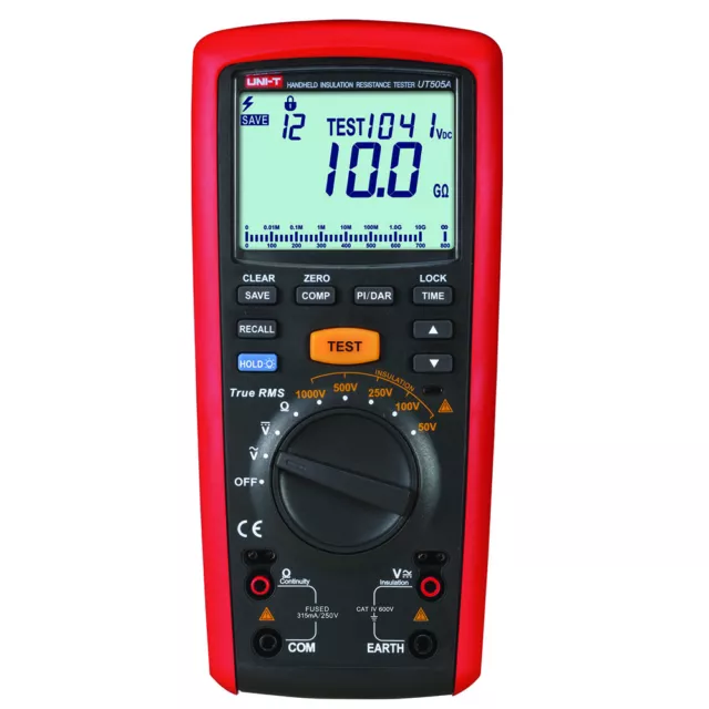 UT505A UNI-T 1000V Tester Multime Handheld True Megger Insulation Resistance