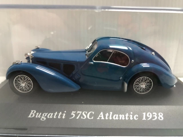 BUGATTI 57 aravis 1938 1/43 Aurore models 2 tons bleu