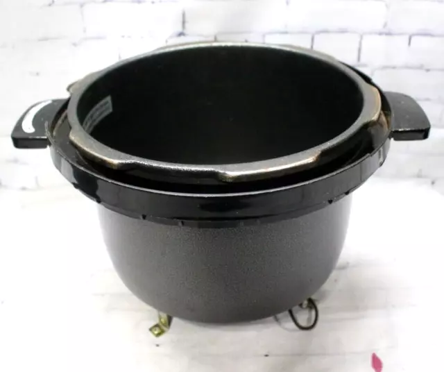 Zonefly iSH09-M673146mn Original 6Qt Power Cooker XL Replacement Inner Pot  Stainless Steel Compatible with 6 Quart Power Pressure Cooker PPC770 PPC771