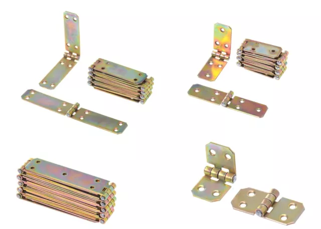 Set 10 Pièces Kistenband 25mm Charnières de Boîte Bande Table Charnière Roulés