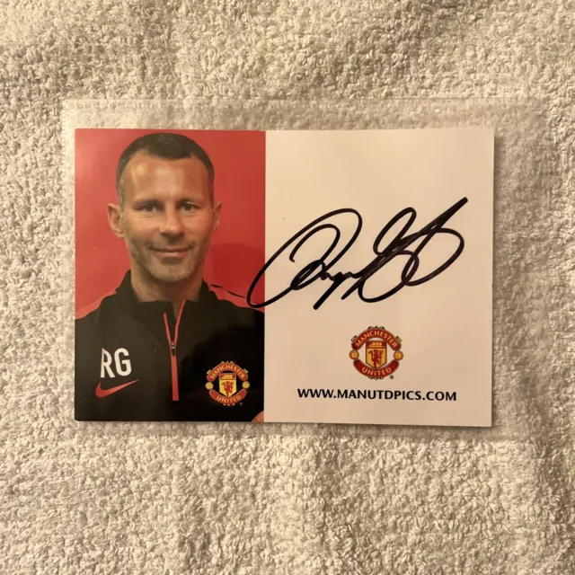 Manchester United/Man Utd Signed Club Card Giggs