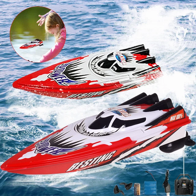 RC Boot Mit LED Lichtern | 2.4GHz Fernsteuerung Für Pool & See