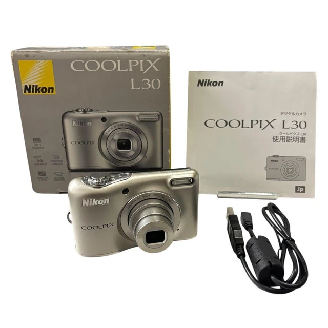 動作品 Nikon COOLPIX L30 シルバー コンパクトデジタルカメラ ニコン 動作品 Nikon COOLPIX L30 シルバー コンパクトデジタルカメラ ニコン