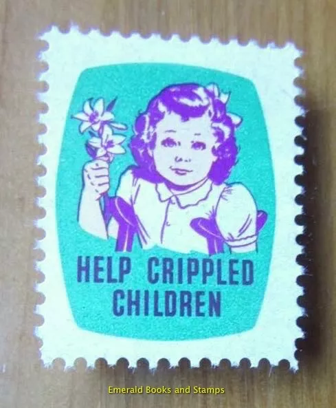 Cinderella/Poster Stamp USA 1950s - Help Crippled Children - a472