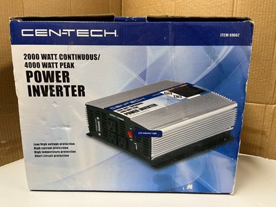 Cen-Tech 69662 2000W Power Inverter  with jumper cables - New/Open